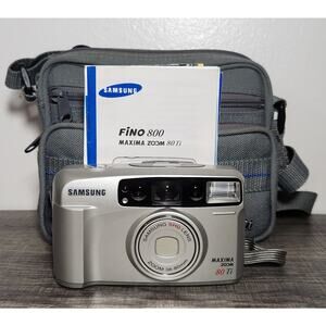 Samsung Maxima Zoom 80 Ti Tested 35MM Film Camera W/ Manual And Bag VG++